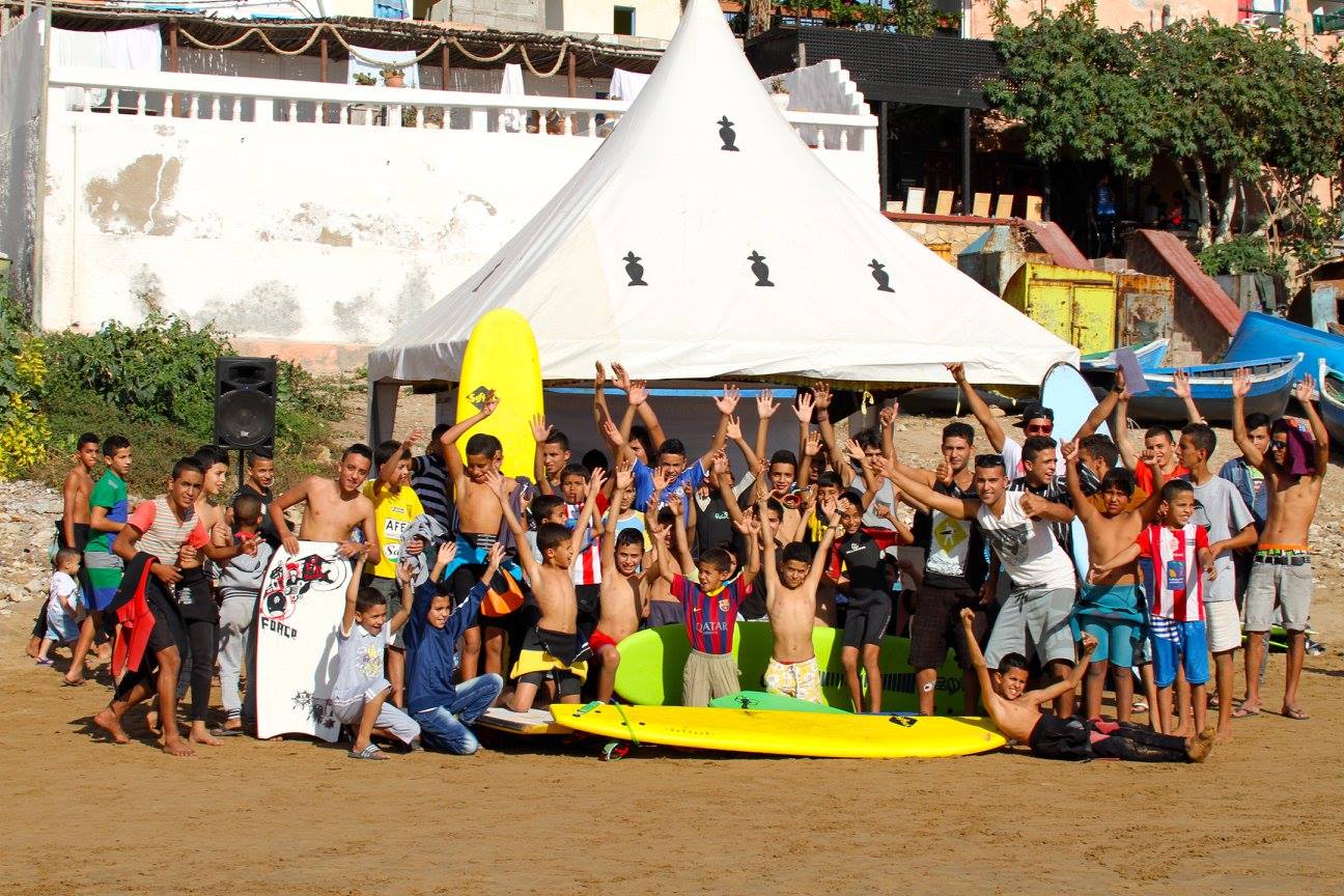 surf competition taghazout kids