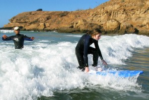 beginner surf lessons in taghazout