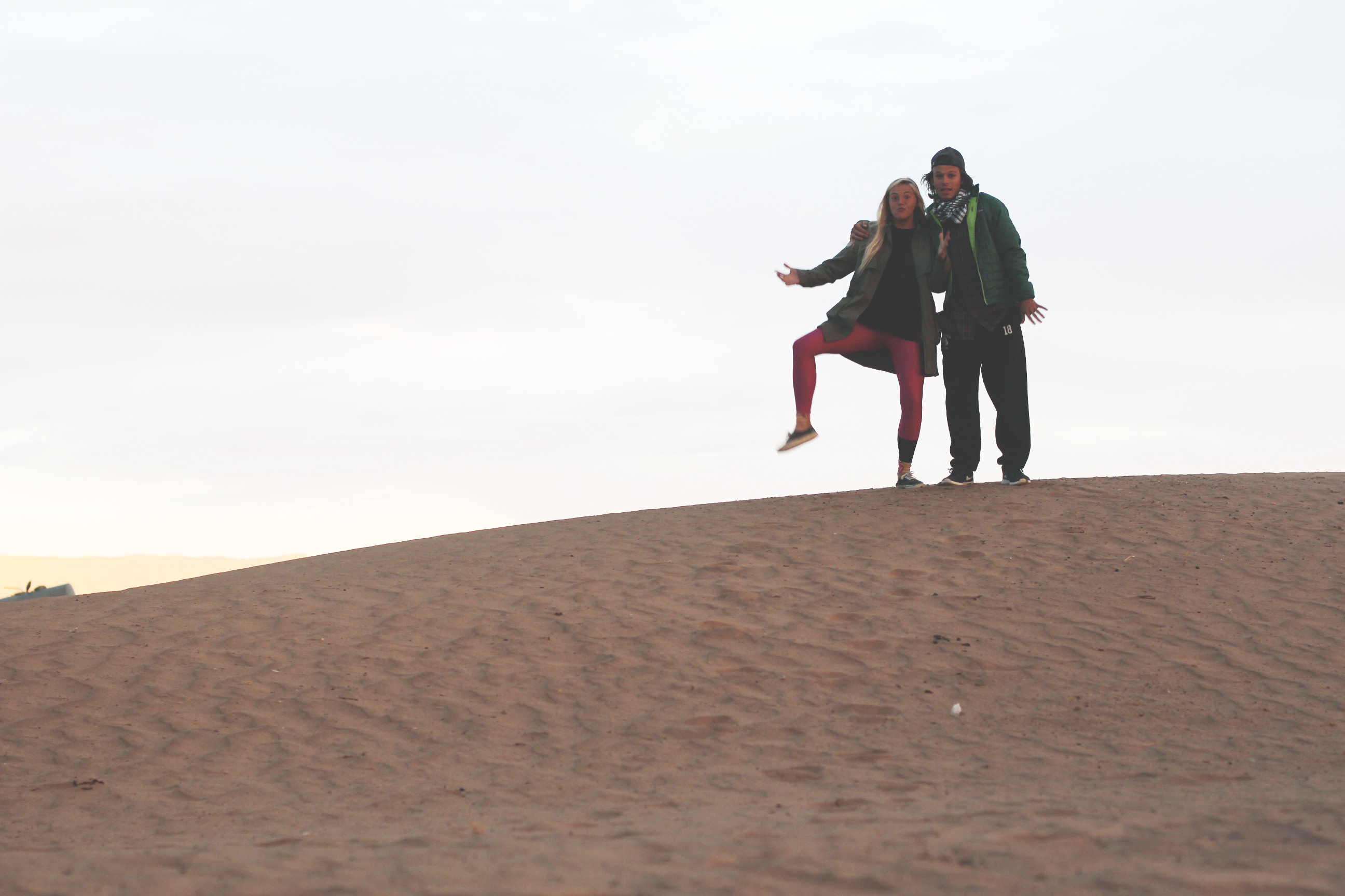 gus and mary in the desert