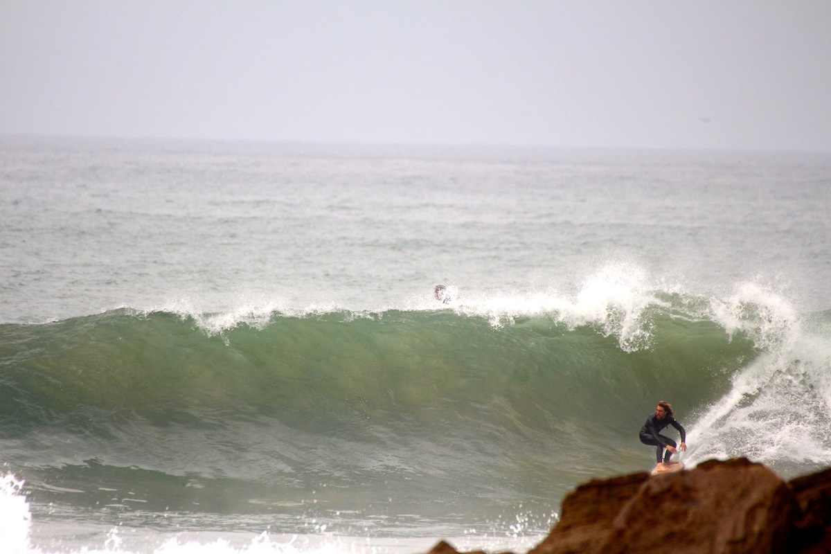 ishmail surfing draculas surf spot taghazout