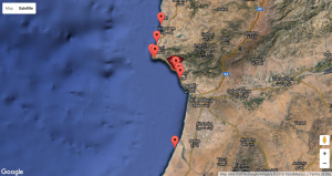 taghazout surf spot map