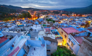 chefchaouen night time view