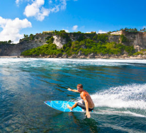 bali surf camp on the cliff