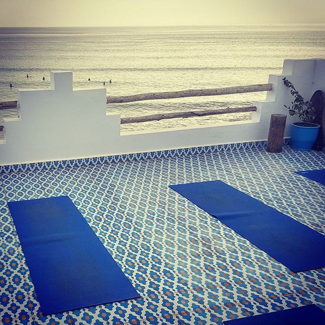 surf & yoga studio at surf berbere taghazout camp