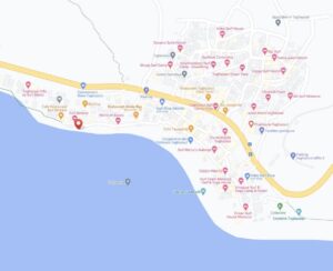 taghazout surf school map for finding surf berbere